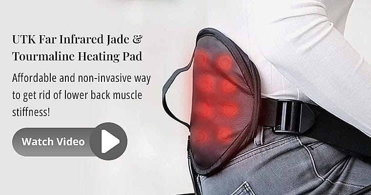 UTK Far Infrared Jade & Tourmaline Heating Pad Banner