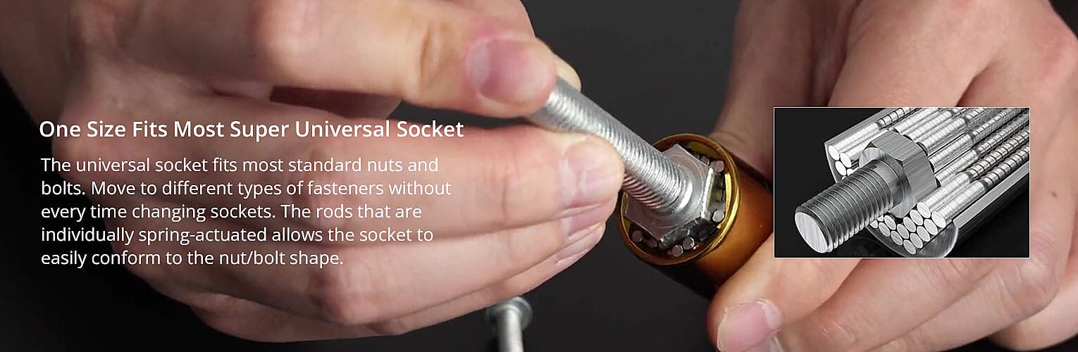 One Size Fits Most Super Universal Socket Banner