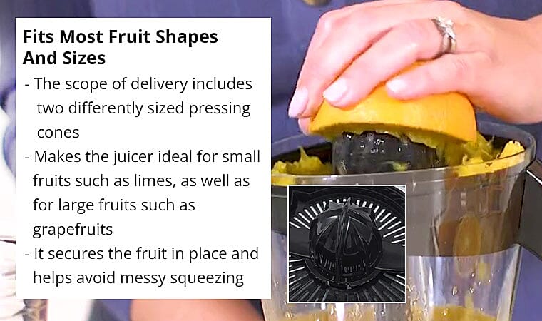 Fits Most Fruit Shapes And Sizes Banner