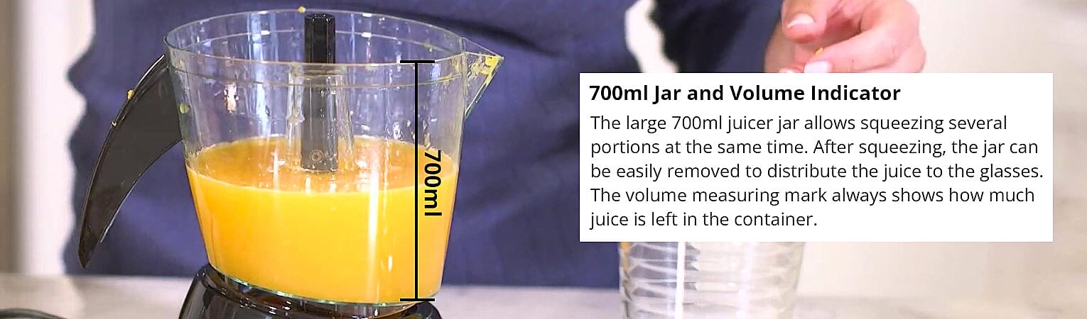 700ml Jar and Volume Indicator Banner