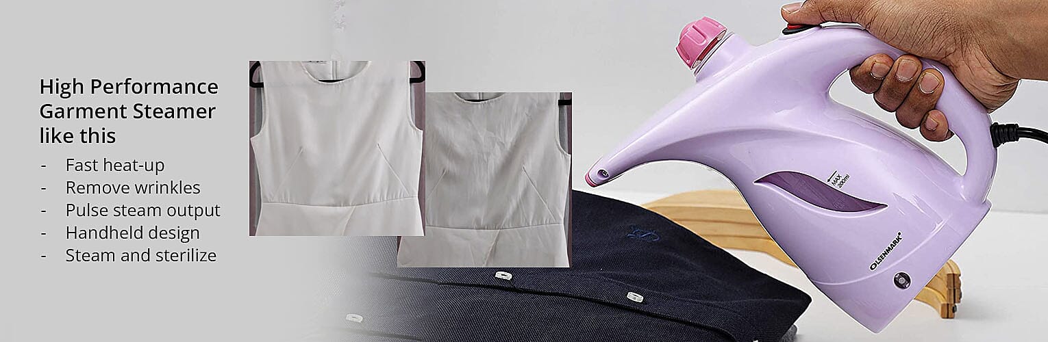 High-performance garment steamer Banner