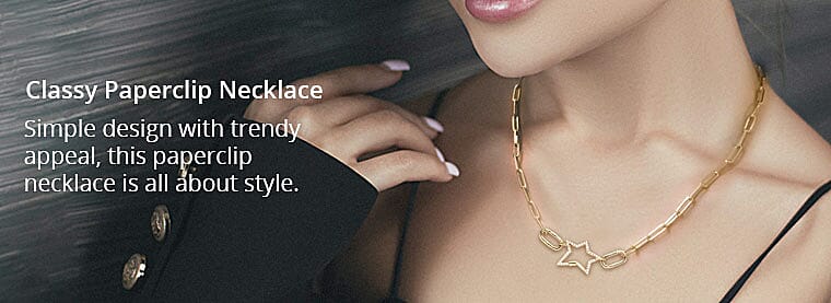 Classy Paperclip Necklace