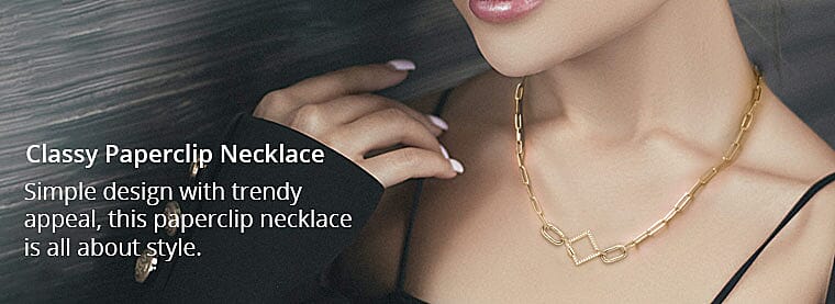 Classy Paperclip Necklace