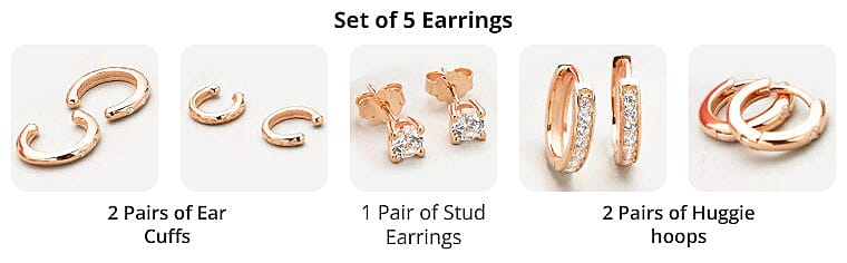 Set of 5 Earrings Banner