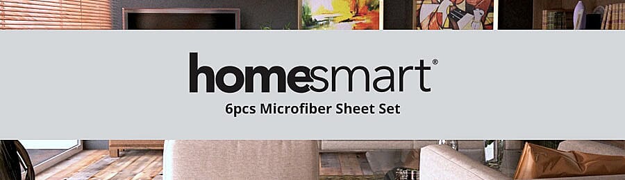 HOMESMART Solid 6pcs Sheet Set Banner