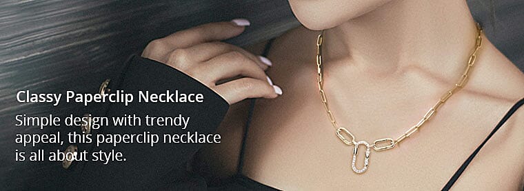 Classy Paperclip Necklace