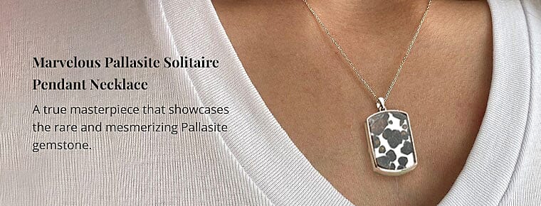 Marvelous Pallasite Solitaire Pendant Necklace Banner