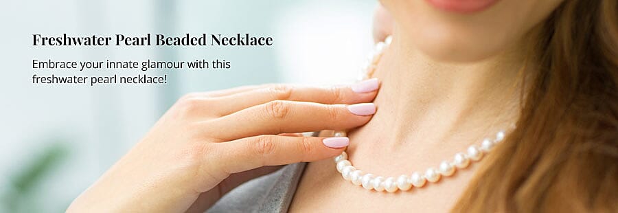 Freshwater Pearl Beaded Necklace Banner