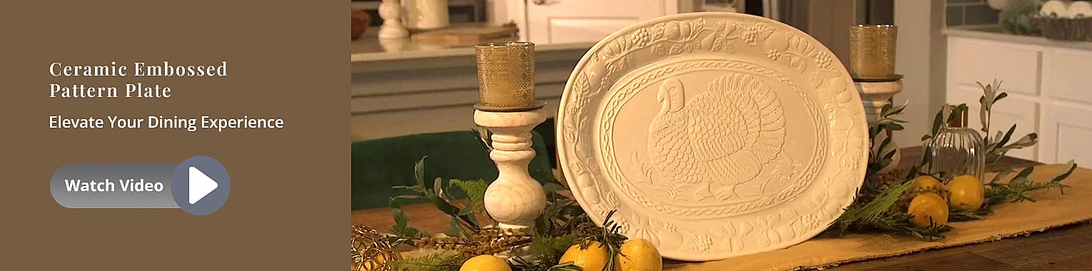 Embossed Pattern Deep Plate Banner