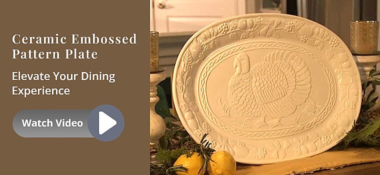 Embossed Pattern Deep Plate Banner