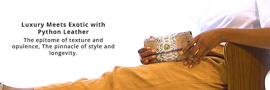 Luxury Meets Exotic with Python Leather Banner