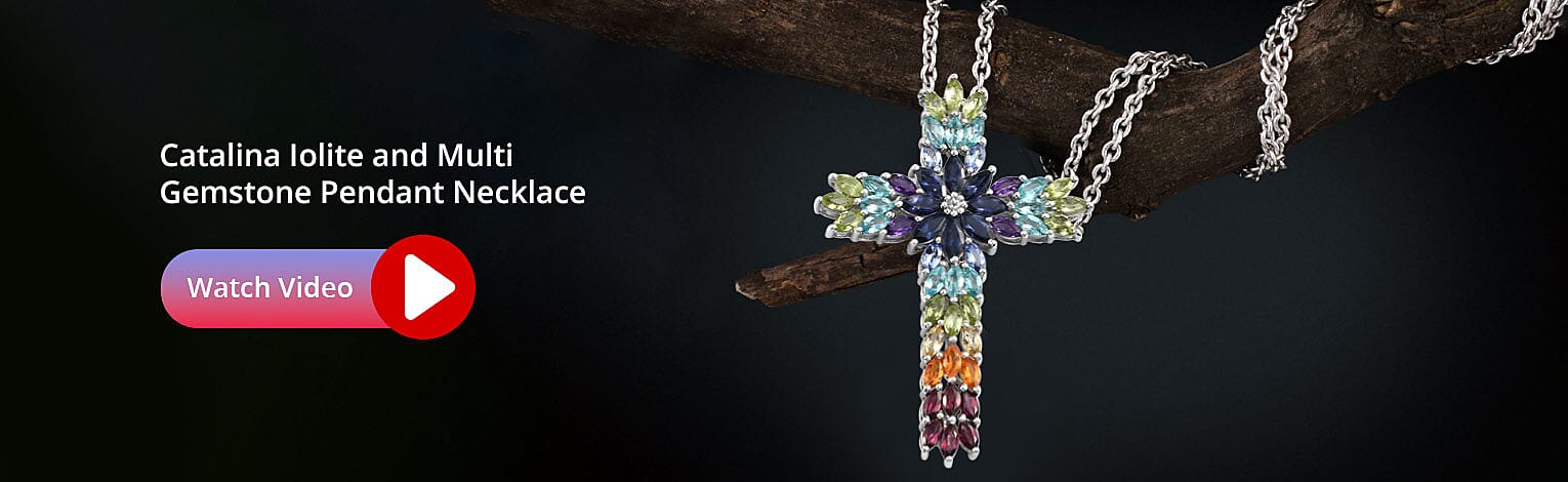 Multi Gemstone Pendant Necklace Banner