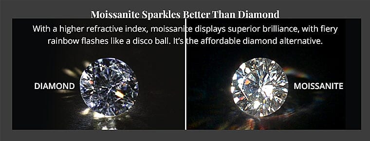 Moissanite Sparkles Better Than Diamond Banner