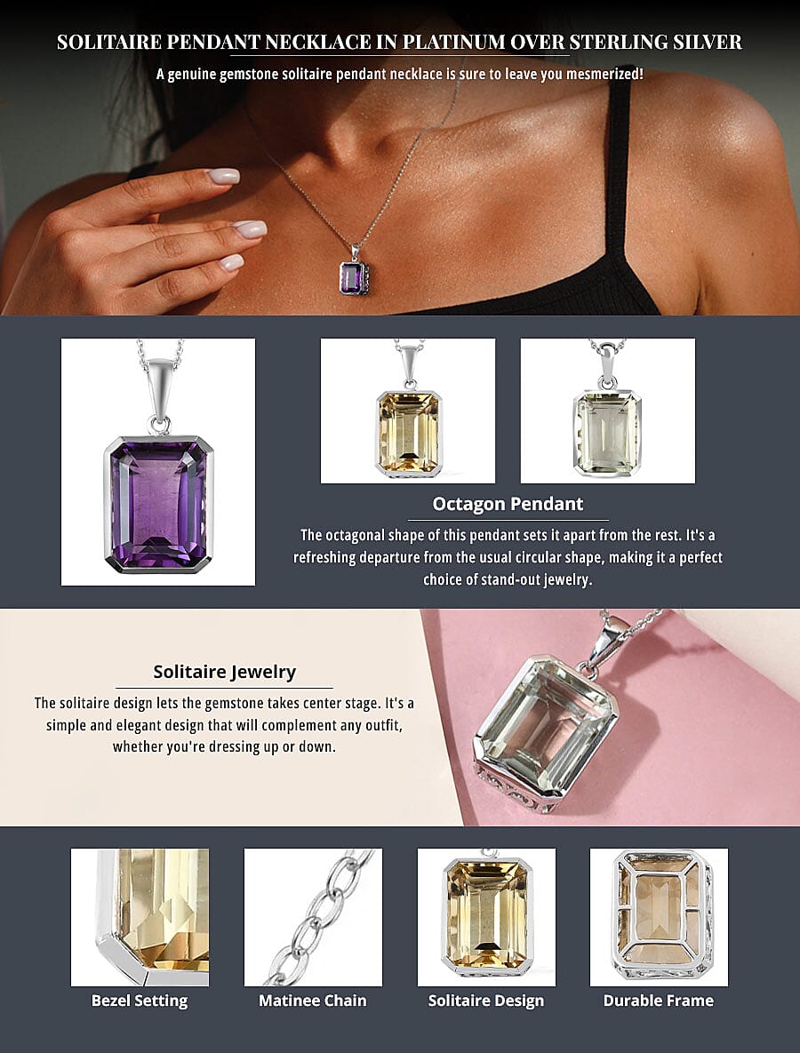 Solitaire Pendant Necklace Banner