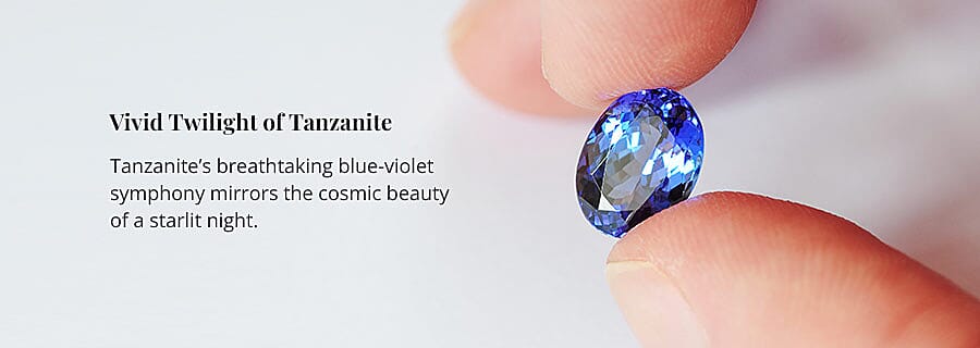 Vivid Twilight of Tanzanite Banner