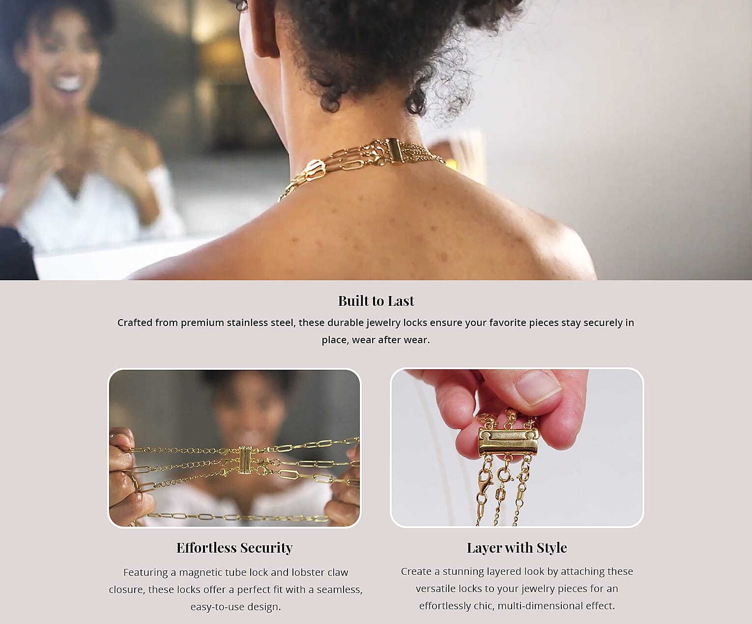 Ever True Set of 3 Layering Locks Banner