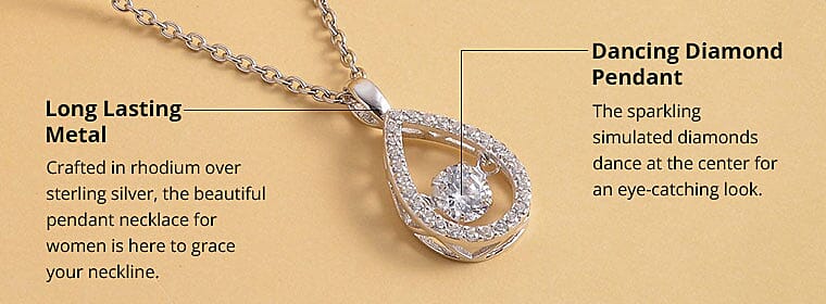 Dancing Diamond Pendant Banner