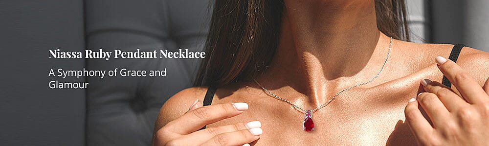 Niassa Ruby Pendant Necklace Banner