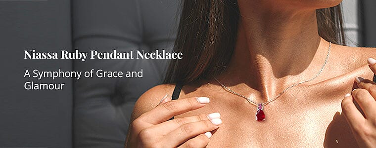 Niassa Ruby Pendant Necklace Banner