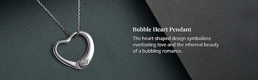 Bubble Heart Pendant Banner