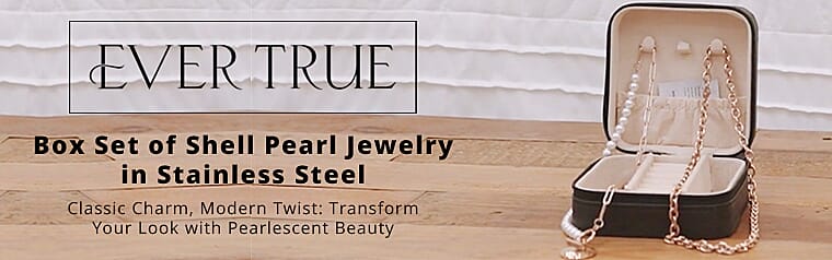 Box Set of Shell Pearl Jewelry Banner