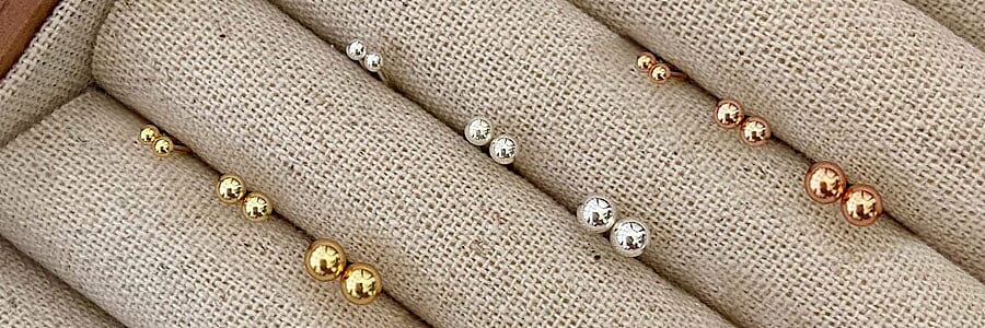 Round Ball Stud Earrings Banner