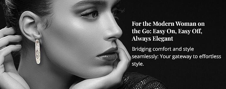 For the Modern Woman on the Go: Easy On, Easy Off, Always Elegant Banner