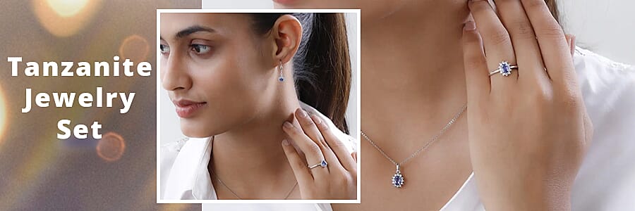 Tanzanite Jewelry Set Banner