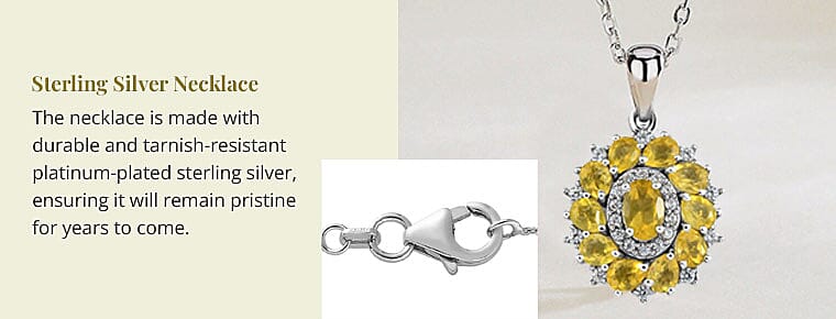 Sterling Silver Necklace Banner