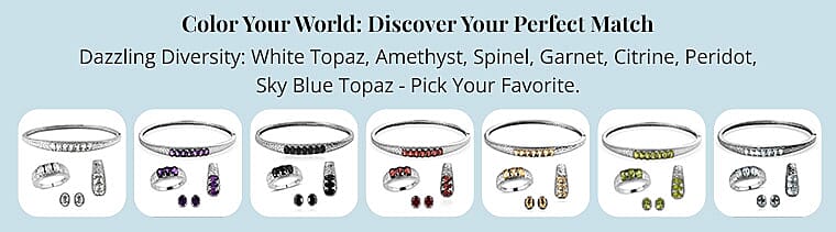 Elegant Array of Coordinated Jewelry Set with Meaning Banner