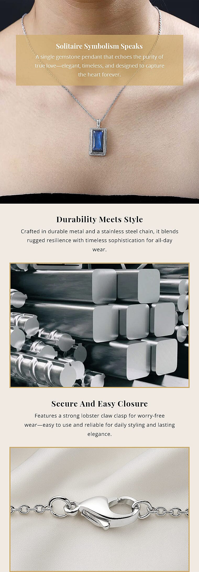 Malagasy Labradorite 10.25 ctw Pendant in Platinum Over Copper with Stainless Steel Necklace (20 Inches) Banner