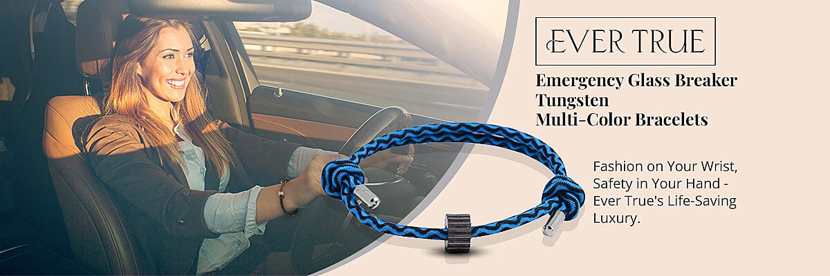 Ever True Emergency Glass Breaker Tungsten Multi-Color Bracelets Banner