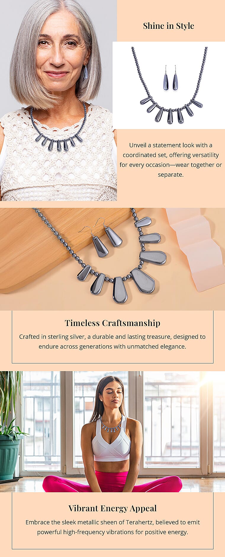 Terahertz Fancy and Beaded Necklace and EarringsBanner