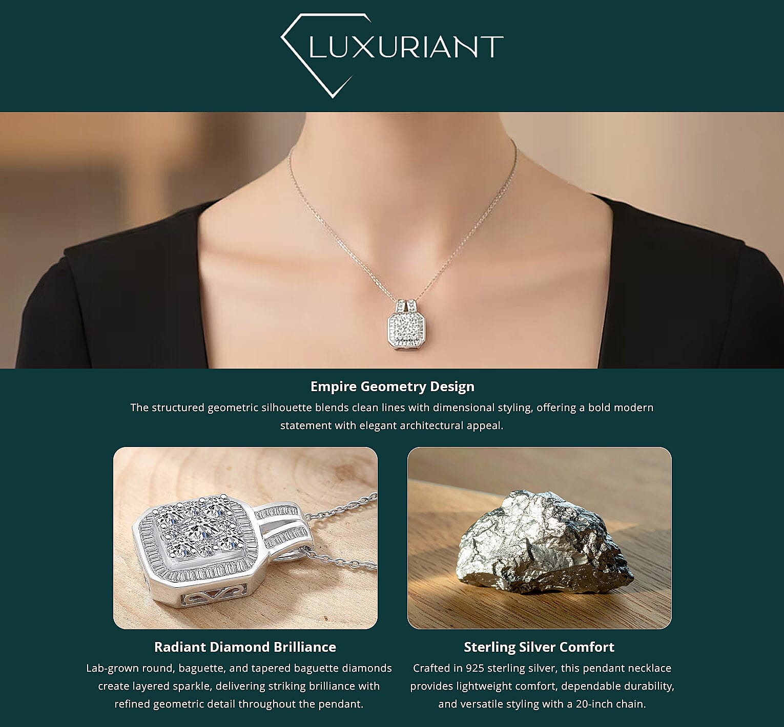 120 Facet Moissanite (Rnd 6.5mm) Trilogy Ring , Pendant without Chain and Stud Earrings Jewelry Set For Women in Vermeil YG Over Sterling Silver 6.20 ctw Banner