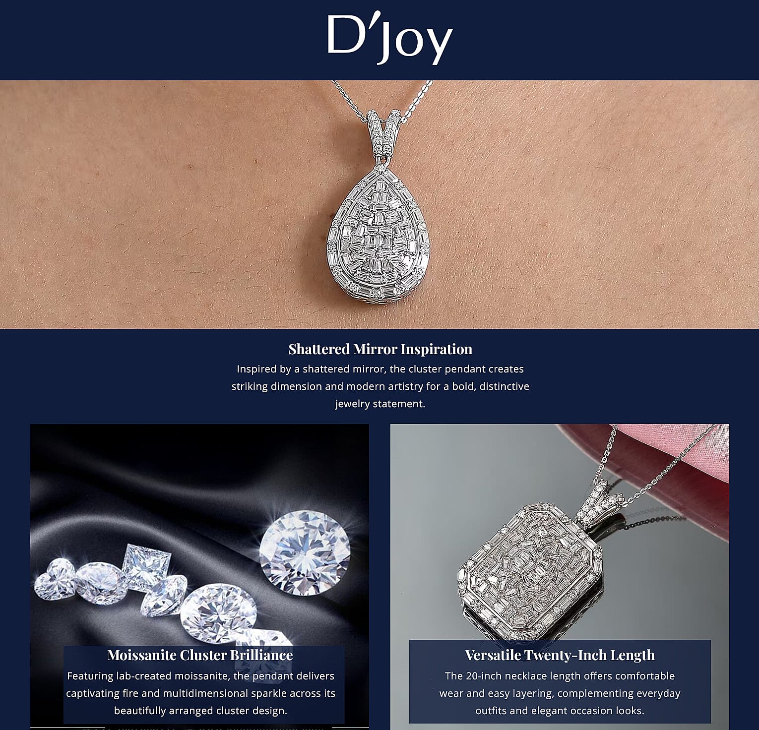 120 Facet Moissanite (Rnd 6.5mm) Trilogy Ring , Pendant without Chain and Stud Earrings Jewelry Set For Women in Vermeil YG Over Sterling Silver 6.20 ctw Banner