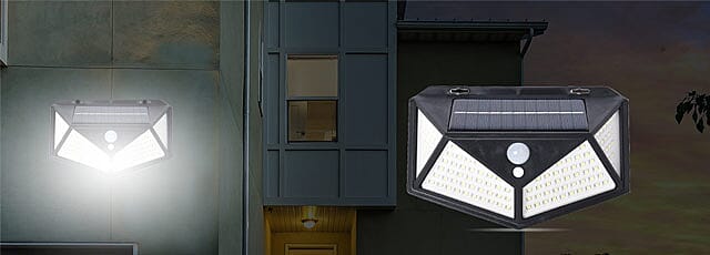 Water Proof Solar Motion 114 LEDs Sensor Light Set Banner