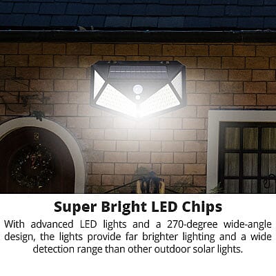 Water Proof Solar Motion 114 LEDs Sensor Light Set