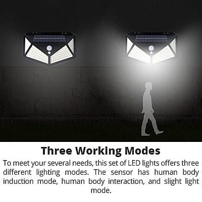 Water Proof Solar Motion 114 LEDs Sensor Light Set