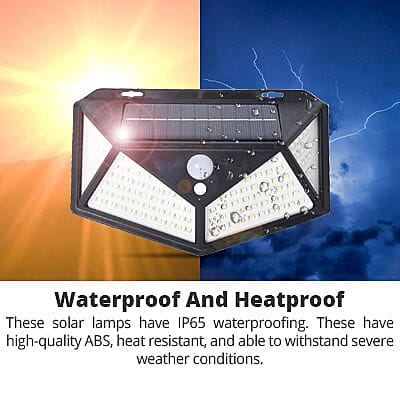 Water Proof Solar Motion 114 LEDs Sensor Light Set