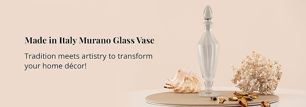 Made in Italy Murano Glass Vase Banner
