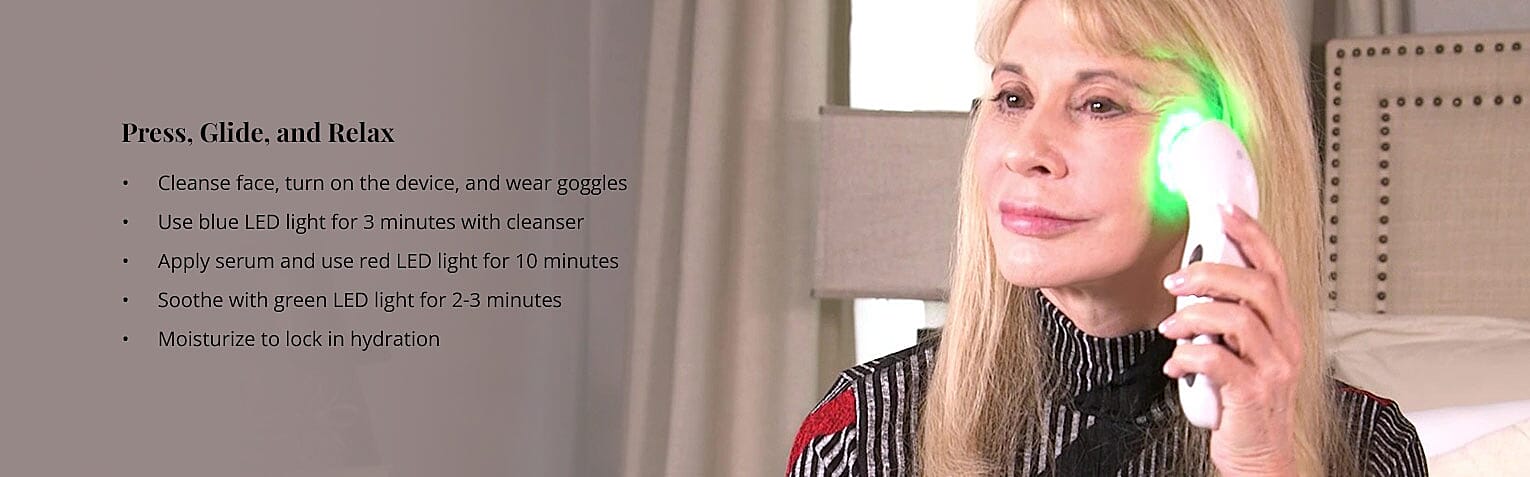 Press, Glide, and Relax Banner