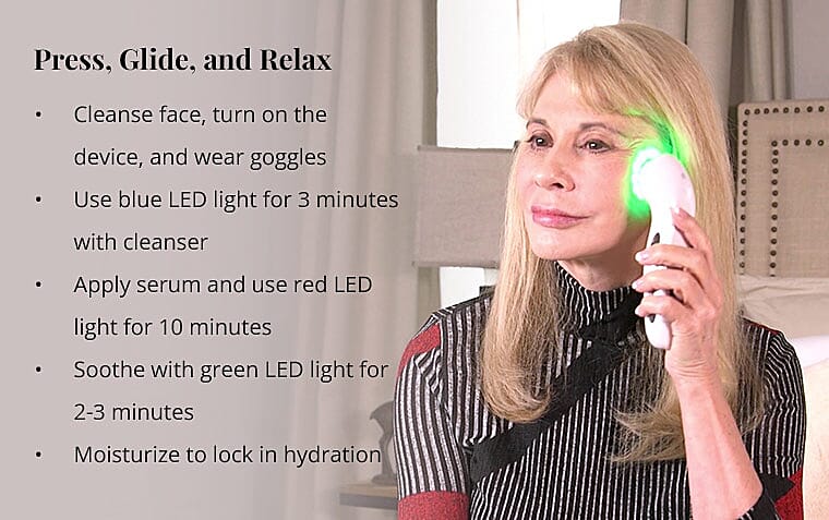 Press, Glide, and Relax Banner