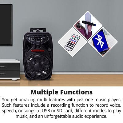 Portable Trolley 8 Bluetooth Wireless Player