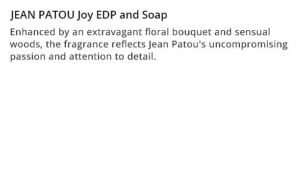 JEAN PATOU Joy EDP and Soap