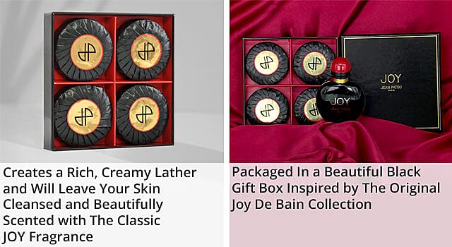 JEAN PATOU Joy EDP and Soap Fragrance 