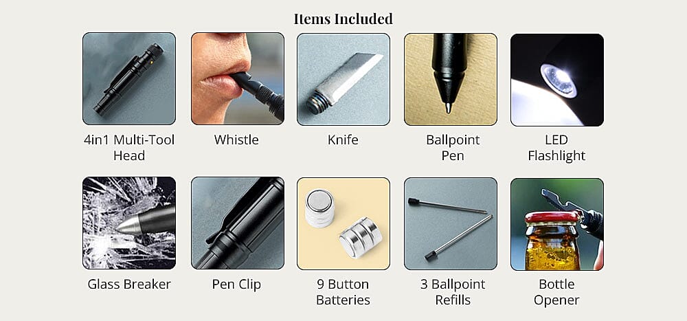 Items Included Banner