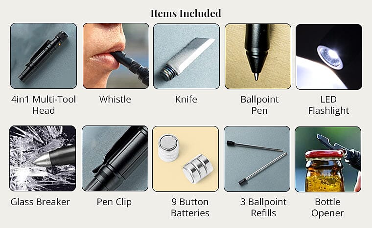 Items Included Banner