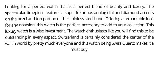 Michele Swiss Quartz Movement Watch Banner