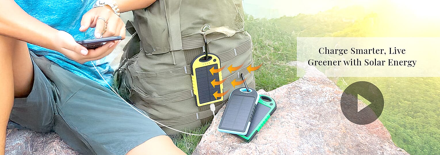 Charge Smarter, Live Greener with Solar Energy Banner