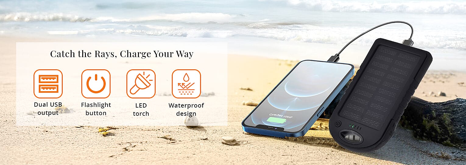 Catch the Rays, Charge Your Way Banner